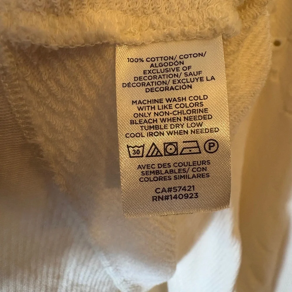 LOFT PLUS Embroidered Eyelet White Sweatshirt Pullover Lightweight‎ Size 24/26